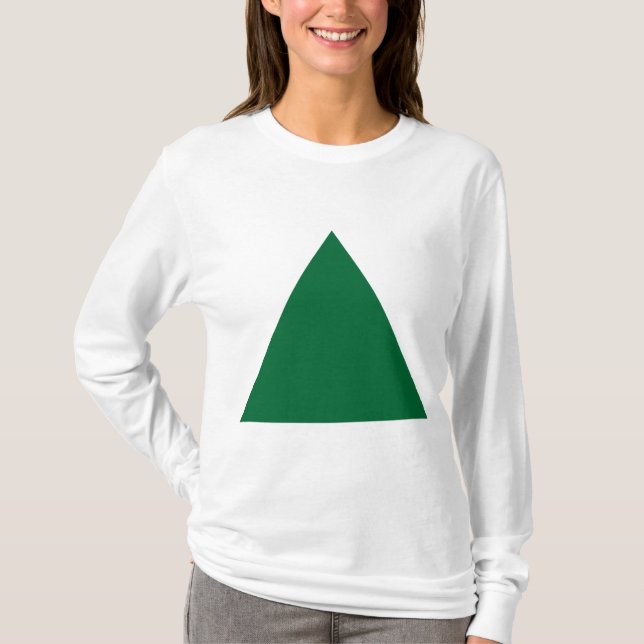Camiseta Triângulo - Floresta Verde (Frente)