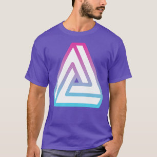 Camiseta Triângulo Impossível com Penrose 3D