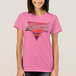 Camiseta Triângulo retrô design de Miami Beach Vintage