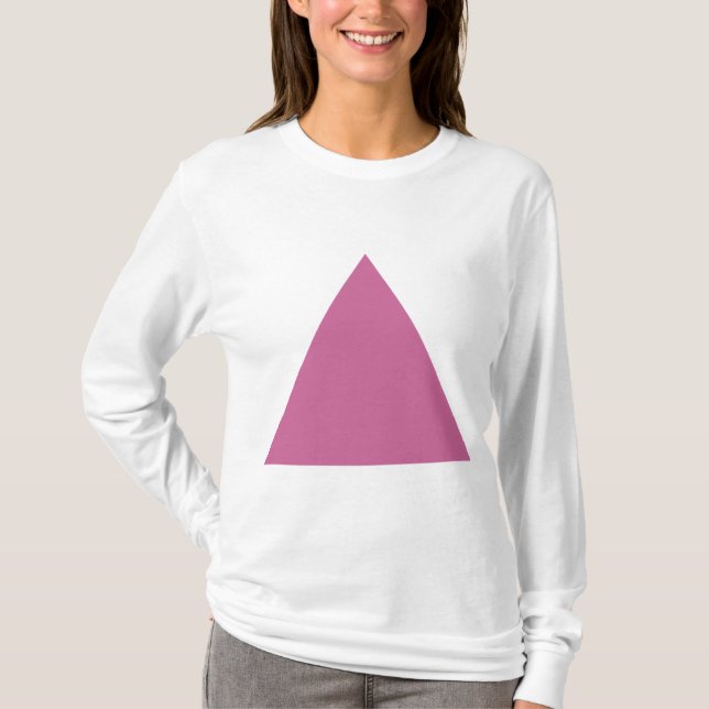Camiseta Triângulo - Rosa Dusty (Frente)