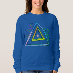 Camiseta Triângulos Abstrato Wearable Art