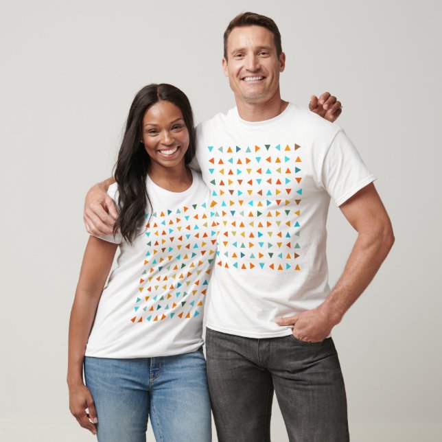 Camiseta Triângulos Coloridos (Unissex)