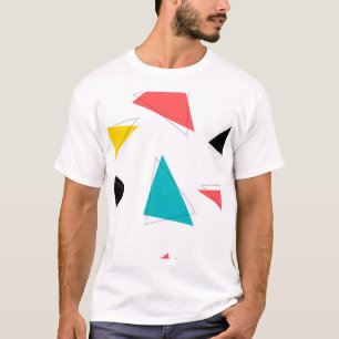 Camiseta Triângulos coloridos legal, originais, na moda,