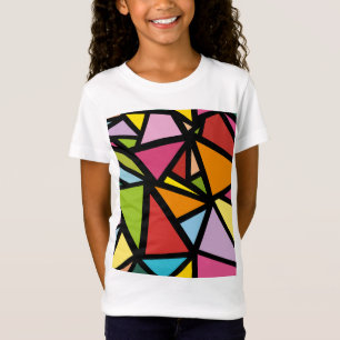 Camiseta Triângulos coloridos padrão 3
