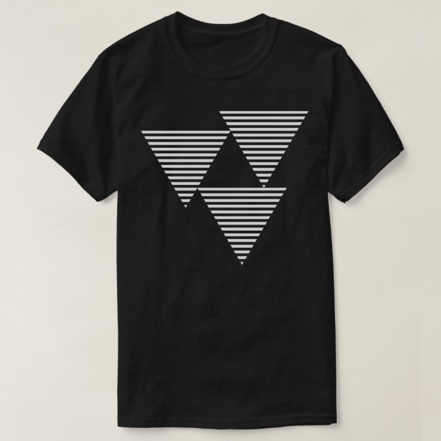 Camiseta triângulos design (Frente do Design)