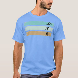 Camiseta Triathleta Pintura Pintura A Piscar Nadando