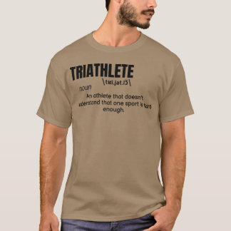 Camiseta Triathlete Definition Quote Funny Athlete vintage