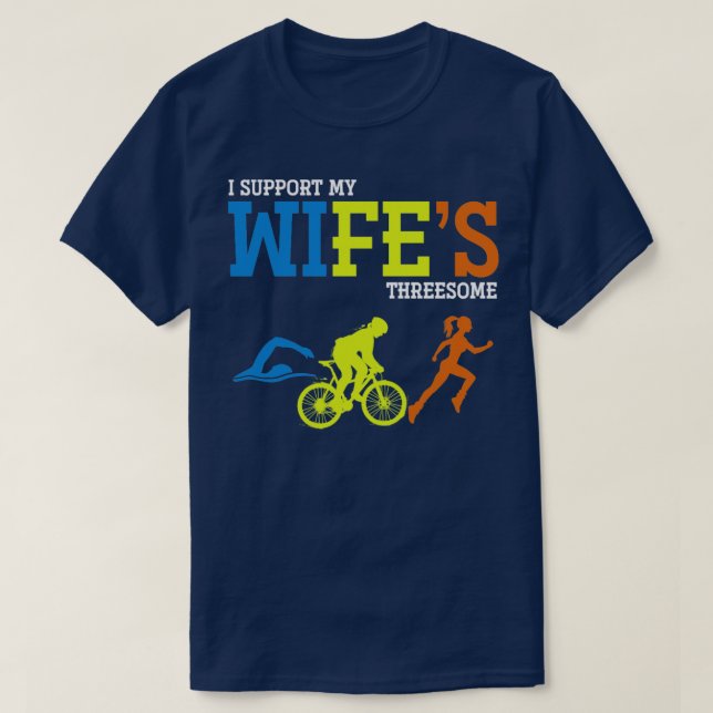 Camiseta Triathlete Funny Triathlon (Frente do Design)
