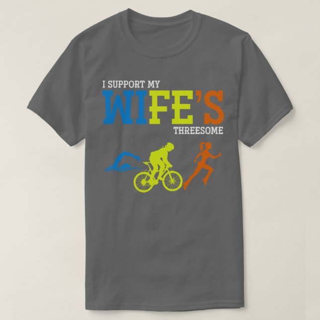 Camiseta Triathlete Funny Triathlon (Frente do Design)