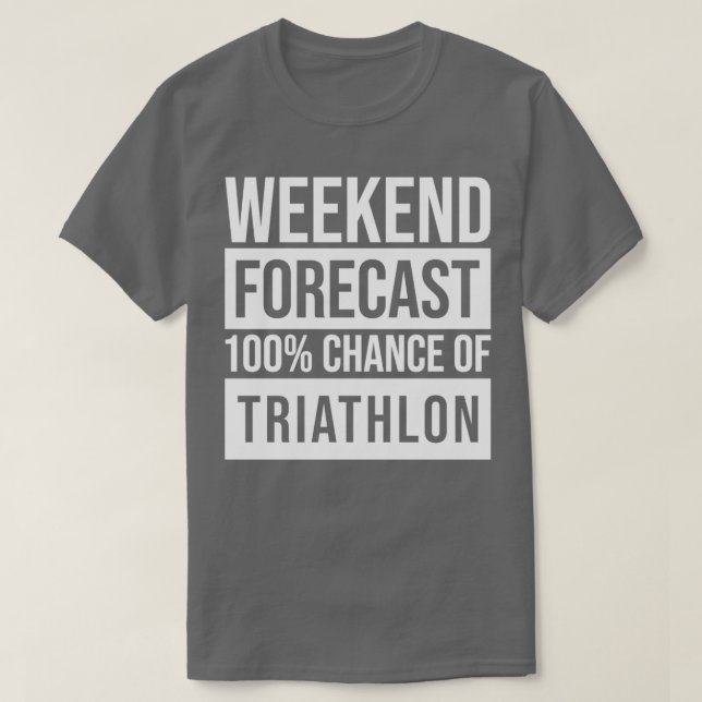 Camiseta Triathlete riathlon Previsão para Mulheres (Frente do Design)
