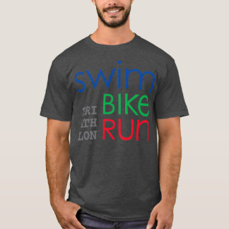 Camiseta Triathlon 1 natação de ciclismo para superfícies l