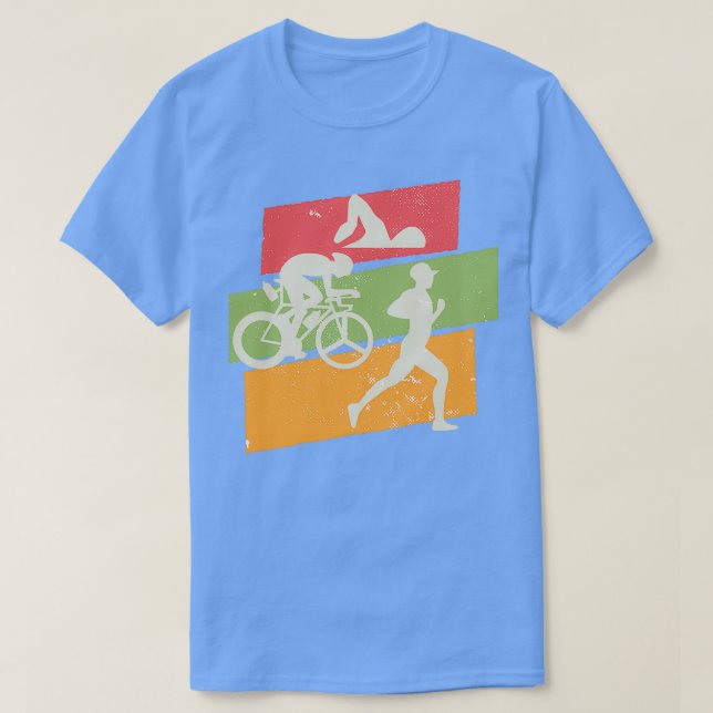 Camiseta Triathlon 7, retrovintage (Frente do Design)