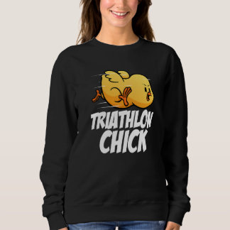 Camiseta Triathlon Chick Run Bike Swim Triathlon Triathlete