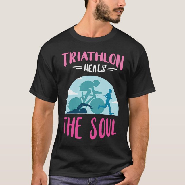 Camiseta Triathlon cicatriza a Natação de apoio do Triathlo (Frente)