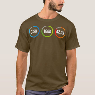 Camiseta Triathlon dirige natação de bicicleta treinando no