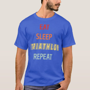 Camiseta Triathlon Eat Sleep Triathlon Repetir