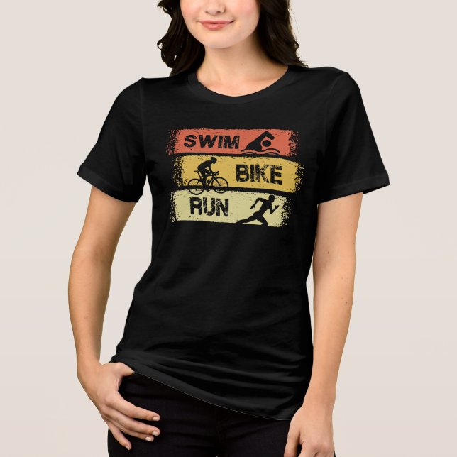 Camiseta Triathlon - Natação Bike Run (Frente)