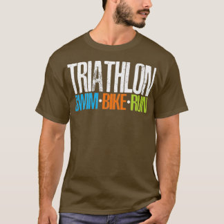 Camiseta Triathlon Natação Bike Run 1