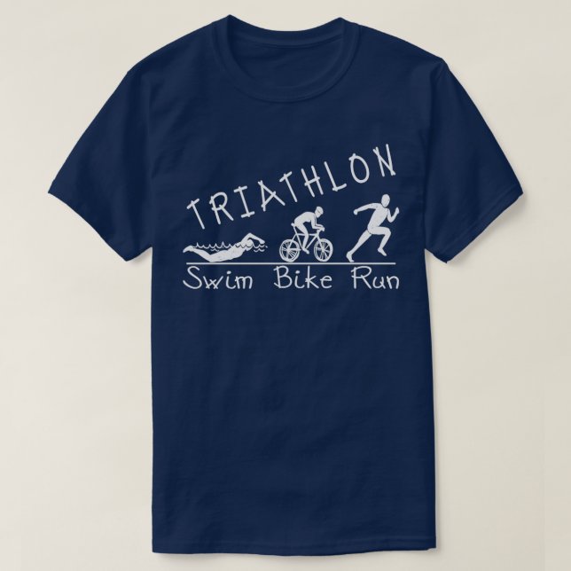 Camiseta Triathlon Natação Bike Run 69 (Frente do Design)