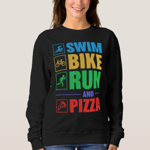 Camiseta Triathlon Natação Bike Run And Pizza
