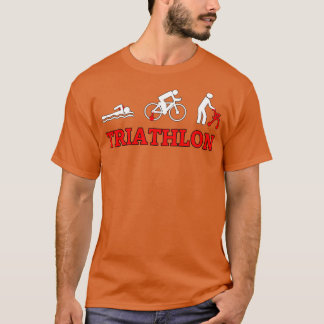 Camiseta Triathlon natação correndo com deficiência