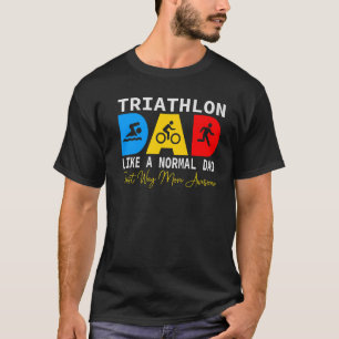 Camiseta Triathlon Pai ama correr bicicleta e Natação Triat