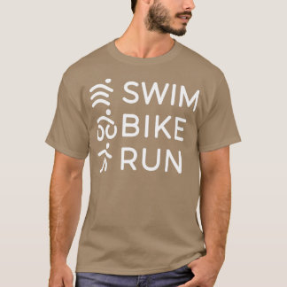 Camiseta Triathlon Run de bicicleta de natação 41