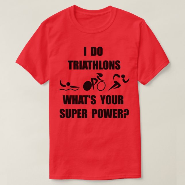 Camiseta Triathlon Super Power (Frente do Design)