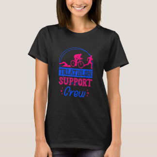 Camiseta Triathlon Support Crew Running Cycling Swimming Tr