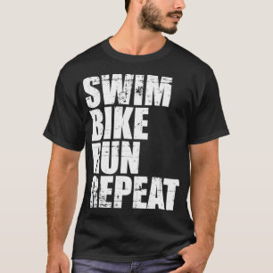 Camiseta Triathlon Swim Bike Run Repeat Triathlete