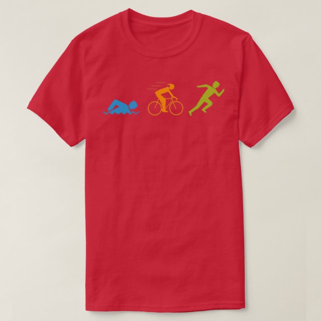 Camiseta Triathlon Swiming Biking Running (Frente do Design)