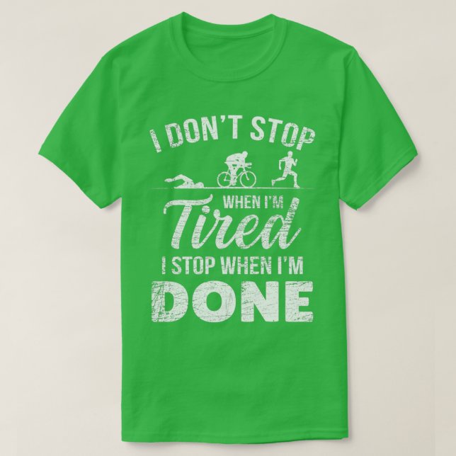 Camiseta Triathlon Swimmer Cyclist Runner (Frente do Design)