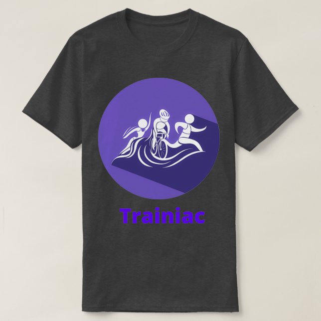 Camiseta Triathlon Trainiac (Frente do Design)