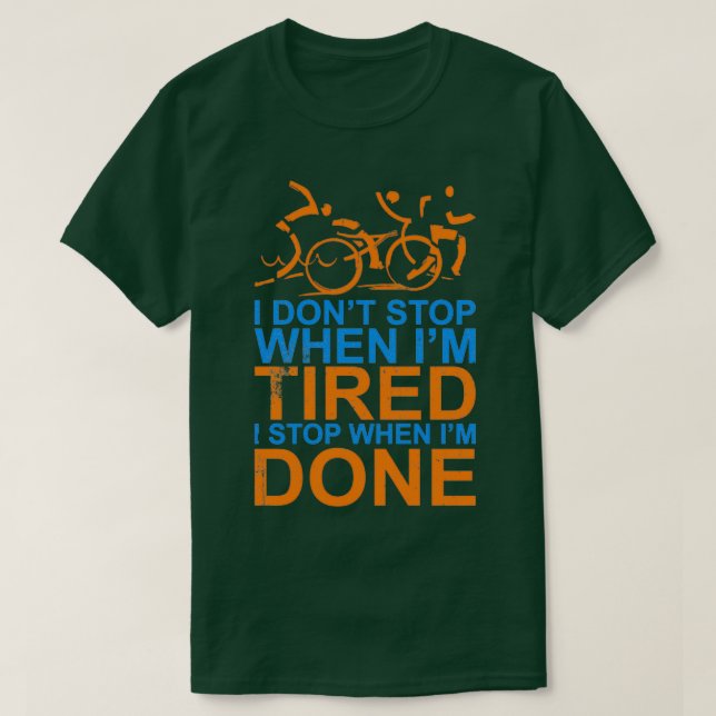 Camiseta Triathlon Triathlete Gift Idea 5 (Frente do Design)