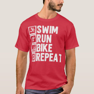 Camiseta Triathlon Triathlete Race Race Race Natação Run Bi
