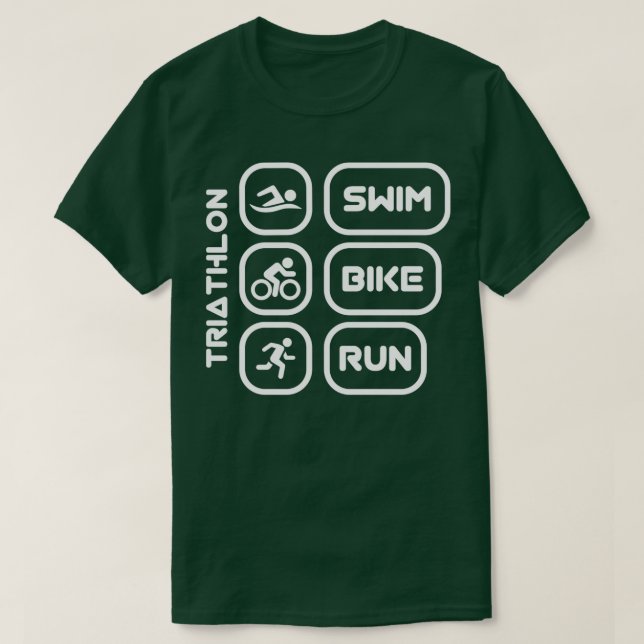 Camiseta Triathlon triathlete sports gift 8 (Frente do Design)