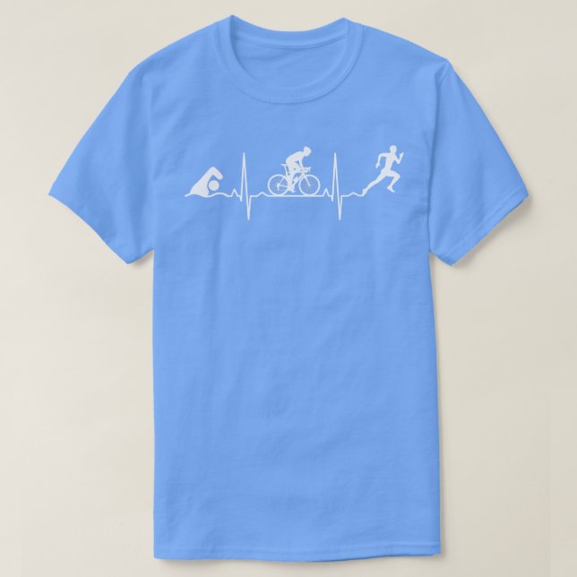 Camiseta Triathlon Triathlon Hearbeat (Frente do Design)