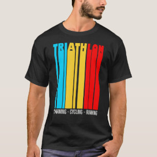 Camiseta Triathlon Vintage Colors Love To Run Bike & Nataçã