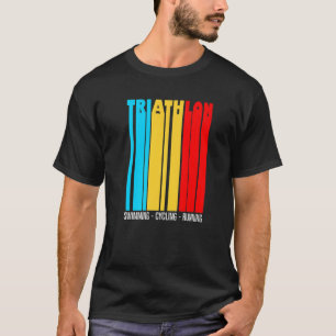 Camiseta Triathlon Vintage Colors Love To Run Bike & Nataçã
