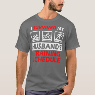 Camiseta Triathlon Wife Gift Esportes Atileta Mulheres Hus