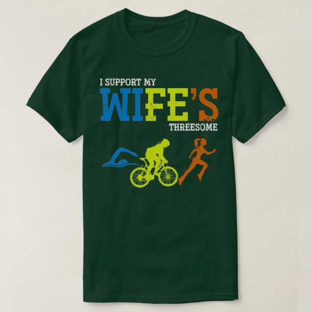 Camiseta Triathlon Wife Triathlete (Frente do Design)