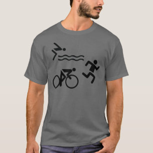 Camiseta Triatholon - ciclismo de funcionamento da natação