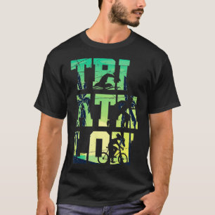 Camiseta Triatleta de bicicleta de Natação, Gift Summer Tri