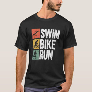 Camiseta Triatleta de Treinamento em natação Bike Run Triat