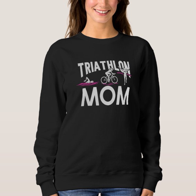 Camiseta Triatleta Nadando Ciclografando Triatlo Mãe (Frente)