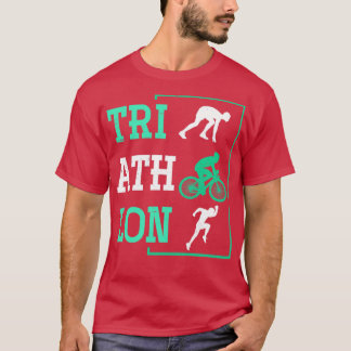 Camiseta Triatleta Nadando Correndo Triatlo