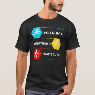 Camiseta Triatleta Triatleta de natação e bicicleta Nadan