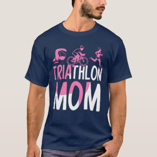 Camiseta Triatlo Momriatloesatleta Desportos amiga