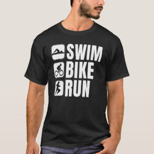 Camiseta Triatlo Tri Triatletas Atletas Correndo Fitness
