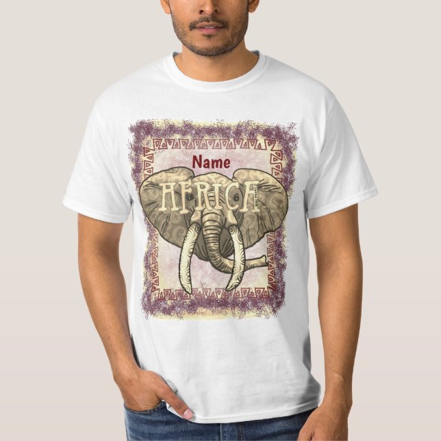 Camiseta Tribal África Elefante (Frente)